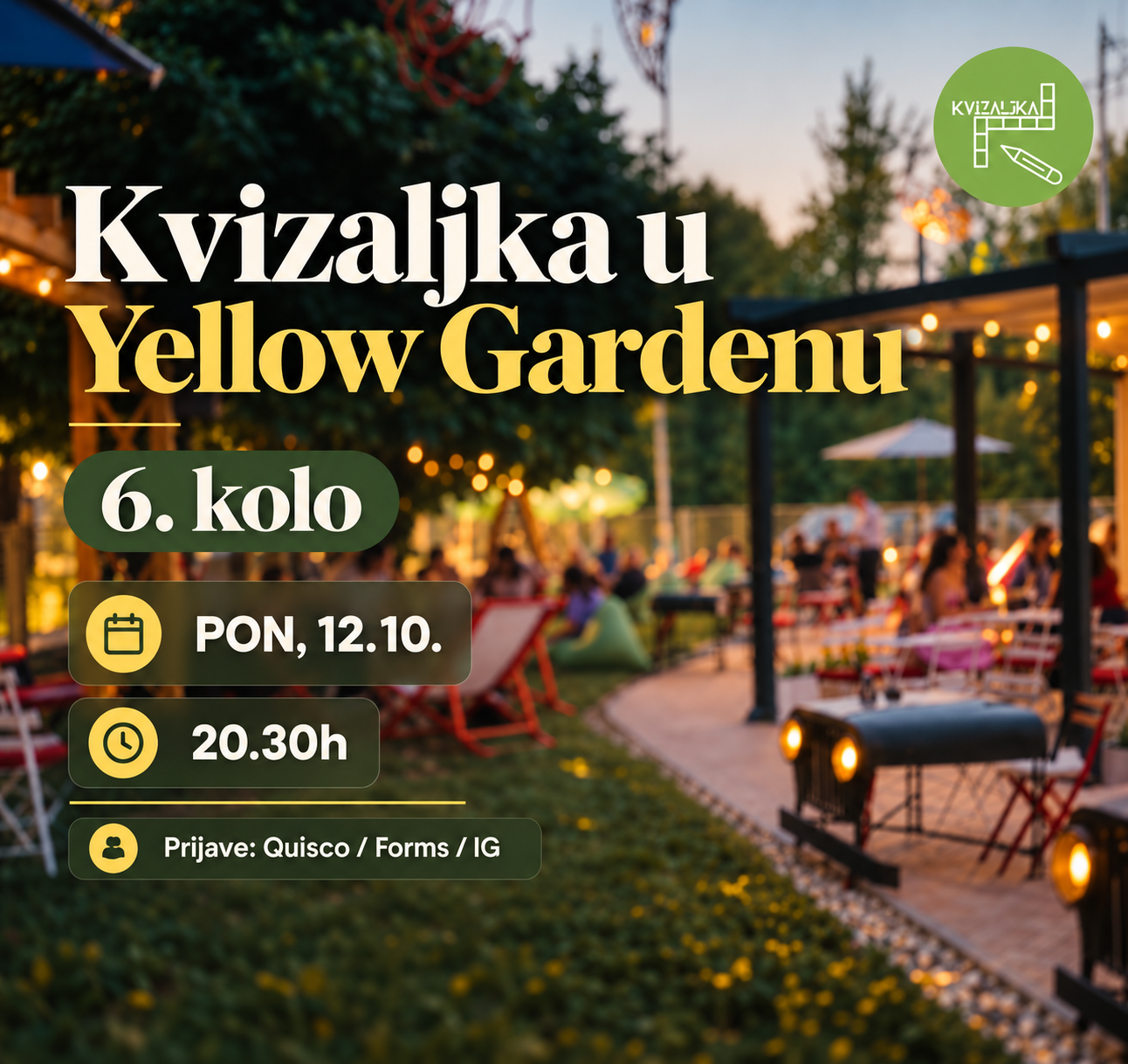 KVIZALJKA U YELLOW / 6. KOLO