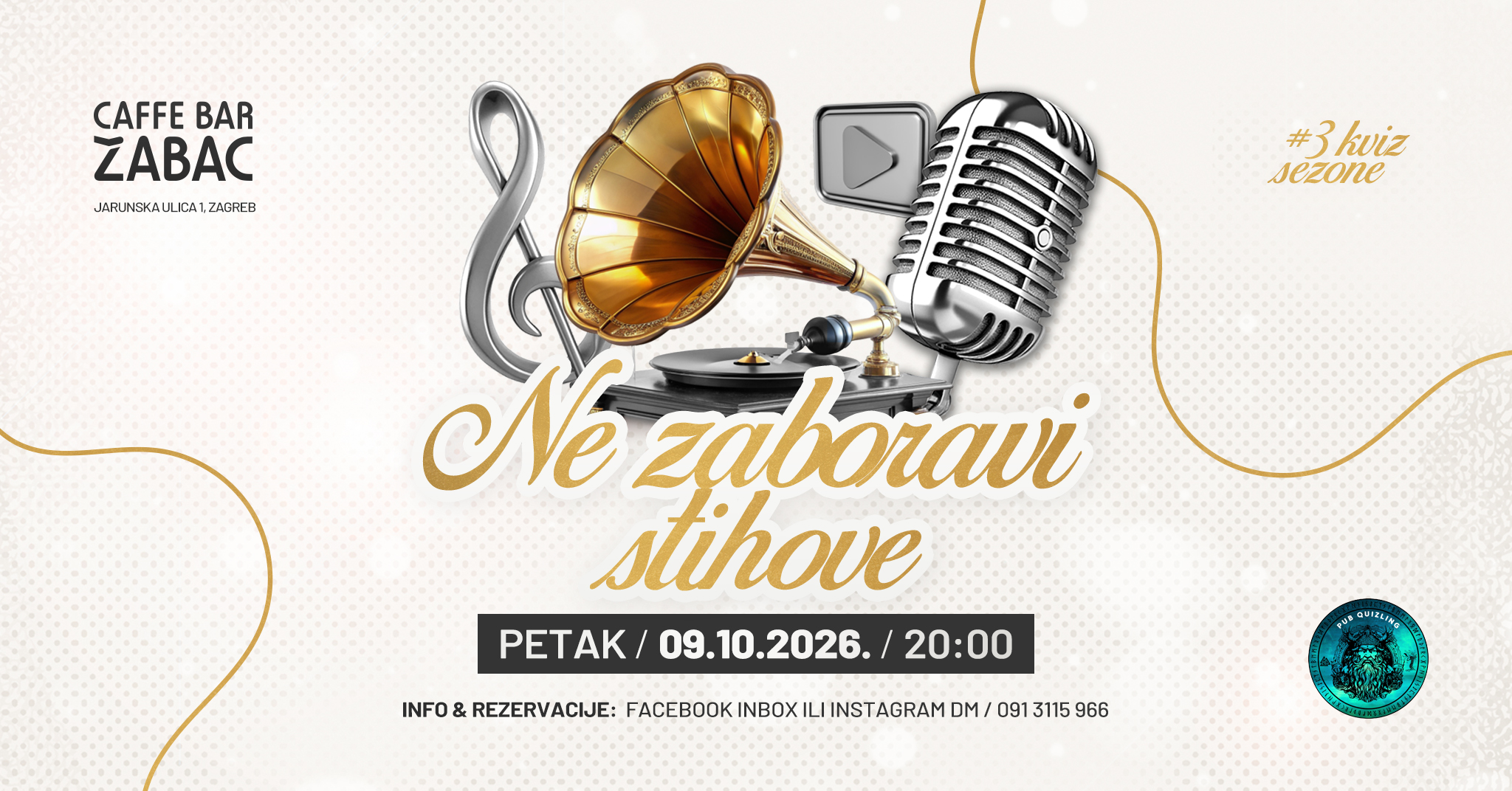 Ne zaboravi stihove kviz u Žapcu 💃🏼🕺🏻🎙️🎶
