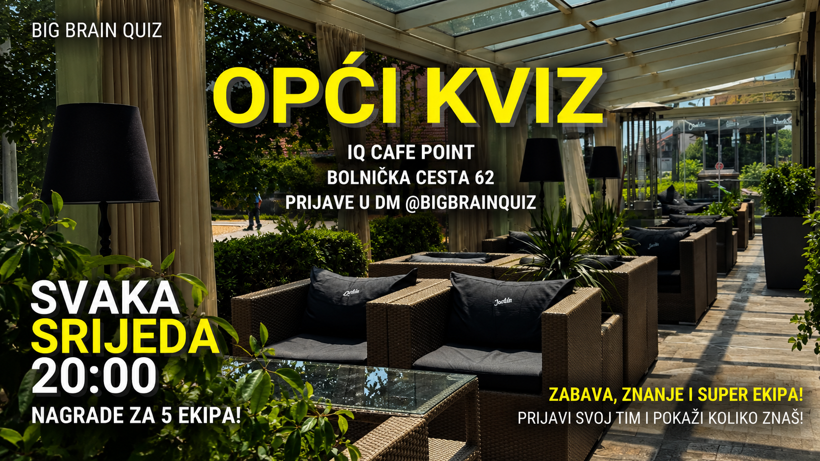 BBQ Opći kviz - IQ point - Srijeda