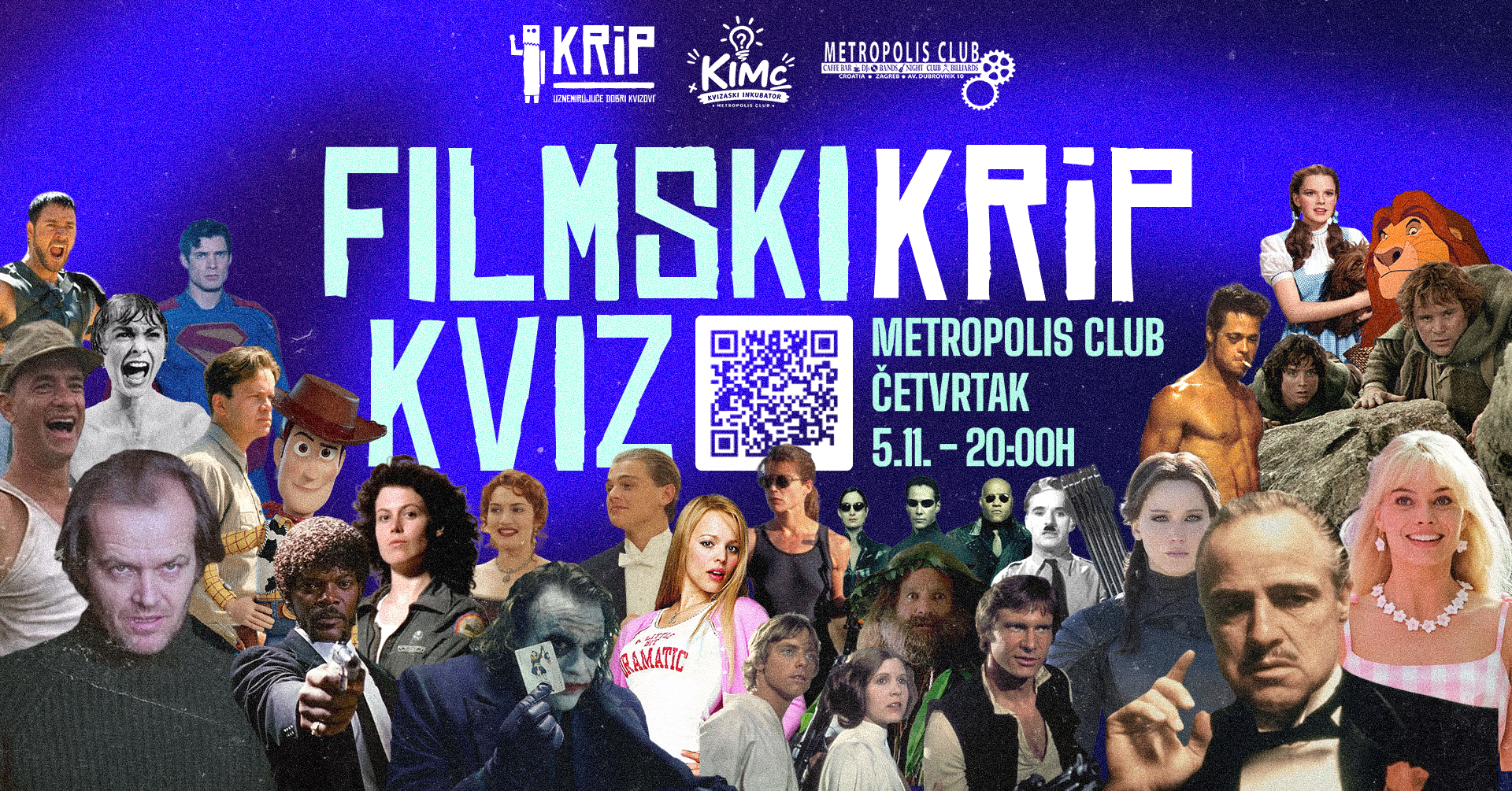 Filmski KRiP kviz @Metropolis Club